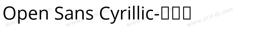 Open Sans Cyrillic字体转换